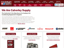 Tablet Screenshot of calverleysupply.com